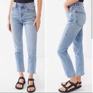 💙AGOLDE Riley Crop Jeans in Zephyr 💙